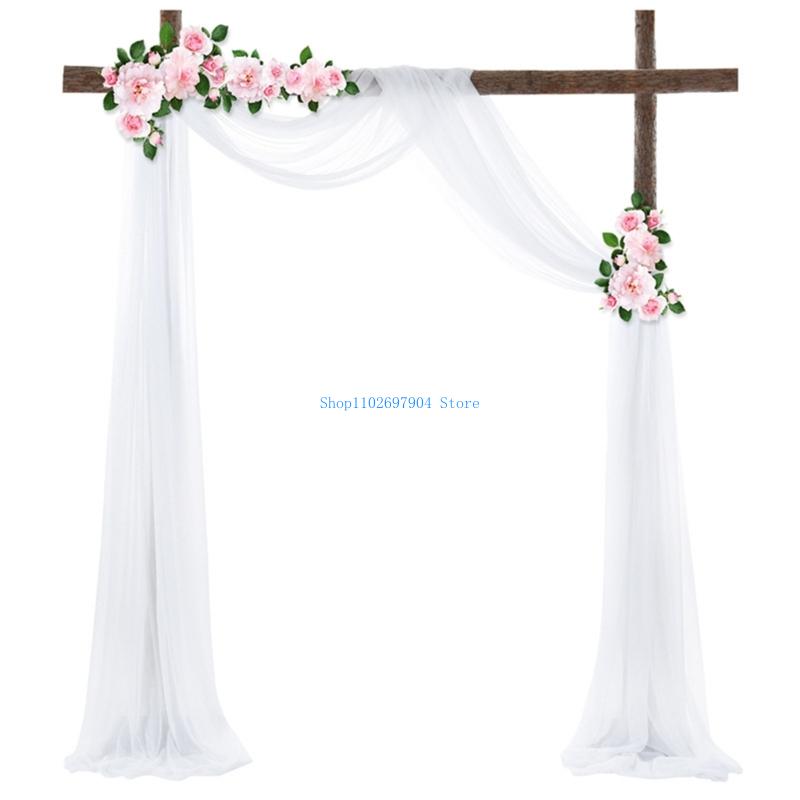 N7YF Romance Pearls Arch Backd - Wedding Backdrop Curtain ulasan dan harga