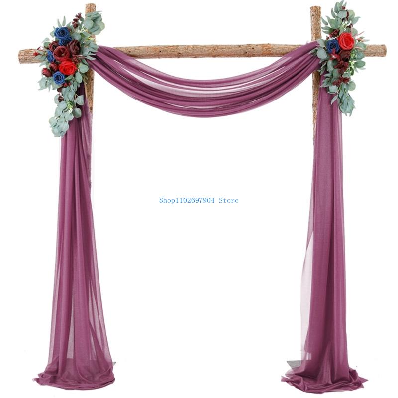 N7YF Romance Pearls Arch Backd - Wedding Backdrop Curtain ulasan dan harga