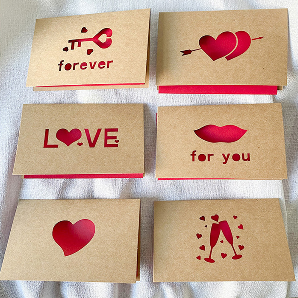 Love Gift Cards Red Kraft Pape - Wedding Supply Business ulasan dan harga