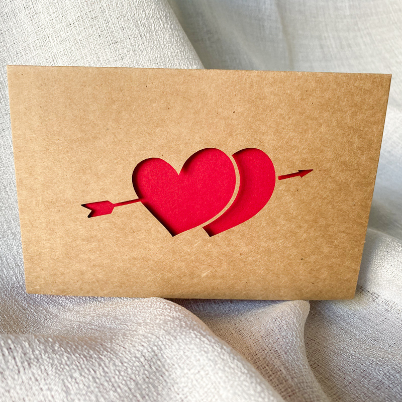 Love Gift Cards Red Kraft Pape - Wedding Supply Business ulasan dan harga