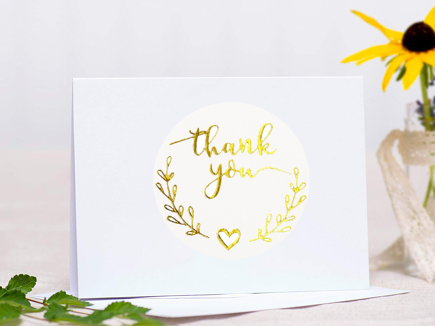 100-500pcs Gold Thank You Stic - Wedding Supply Business ulasan dan harga
