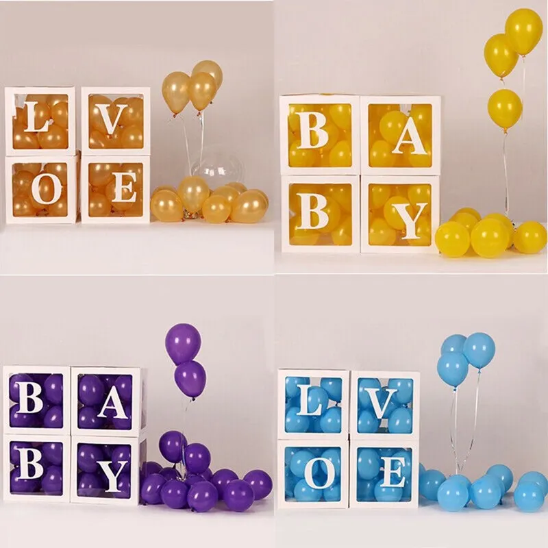 Letter Balloon Box First 1st B - Confetti Balloon Set ulasan dan harga