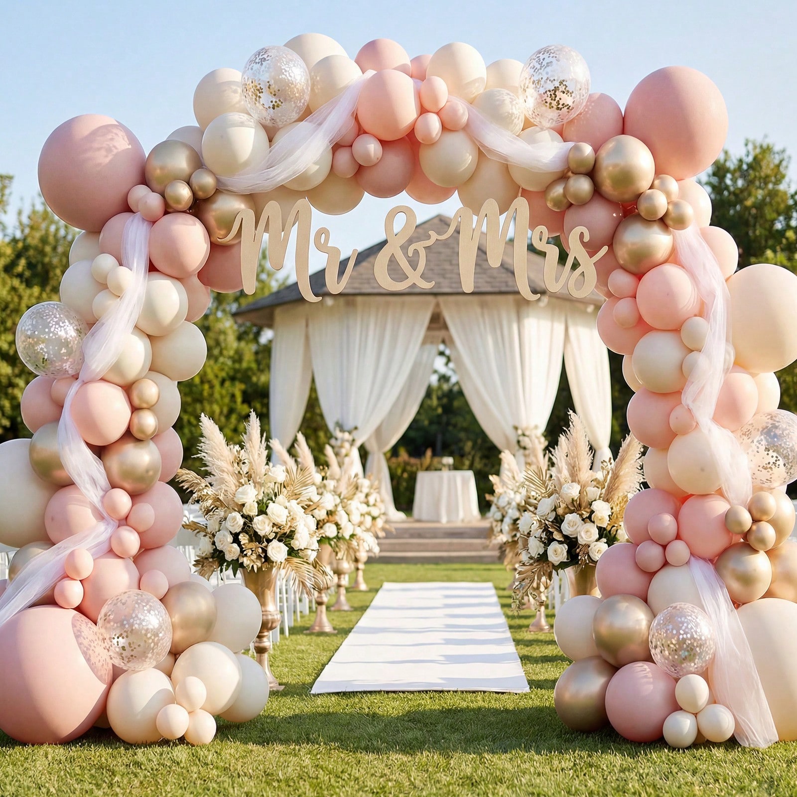 1 Set Balloon Arch Stand Kit,  - Wedding Balloon Arch ulasan dan harga
