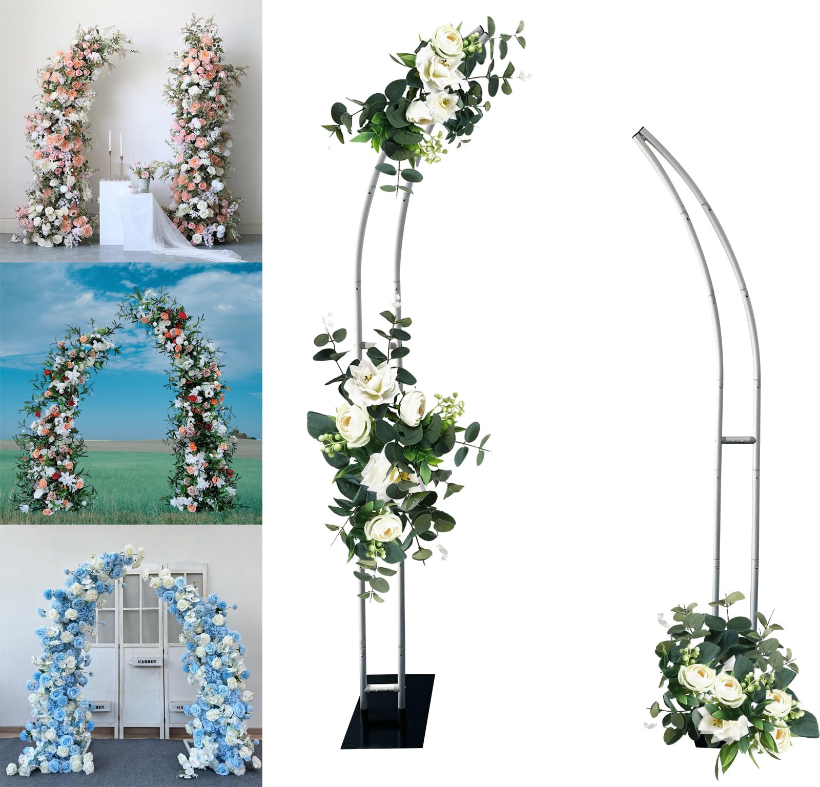 Half Arch Balloon Stand, Flowe - Wedding Balloon Arch ulasan dan harga