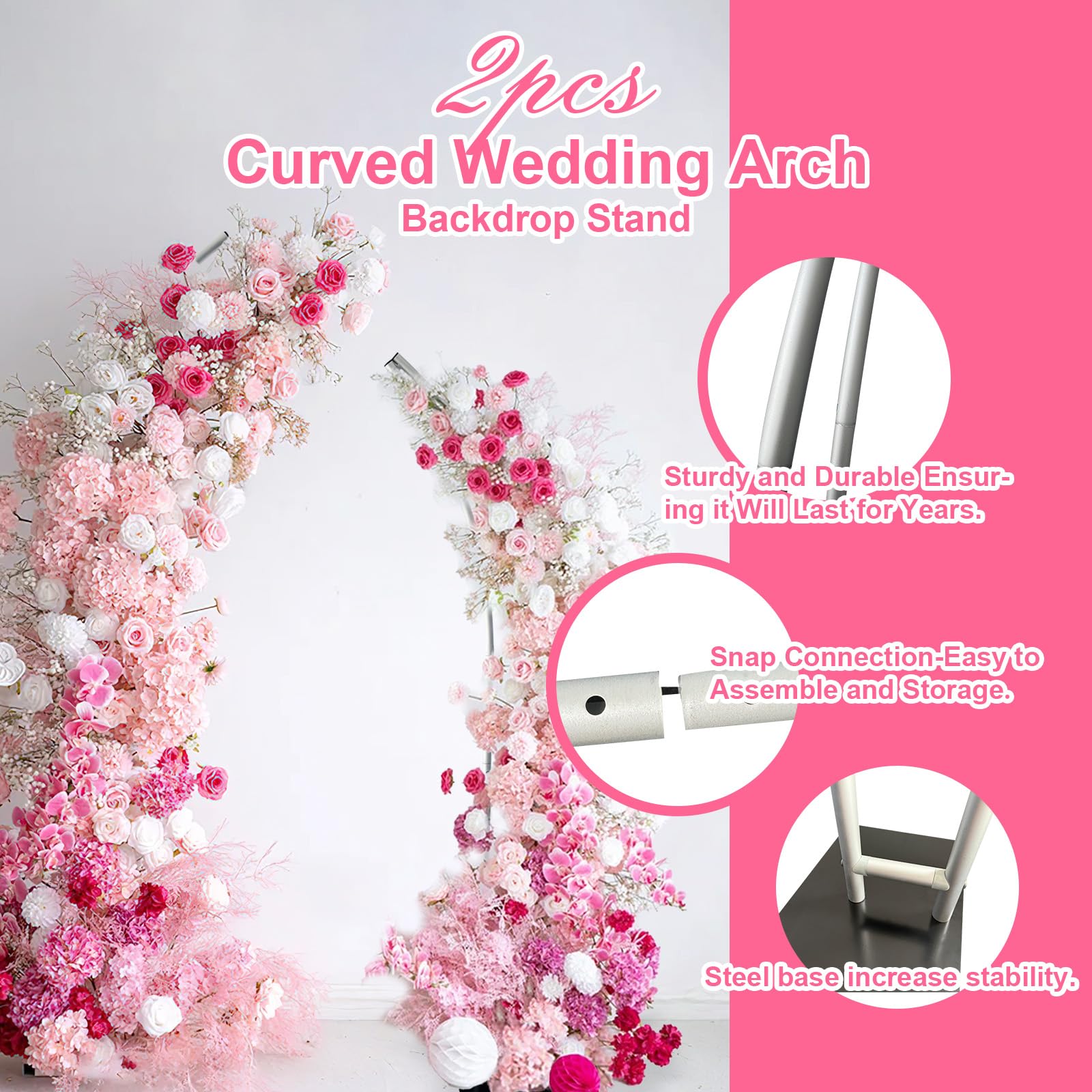 Half Arch Balloon Stand, Flowe - Wedding Balloon Arch ulasan dan harga