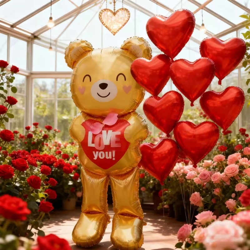 Large  60inch Standing Heart B - Confetti Balloon Set ulasan dan harga