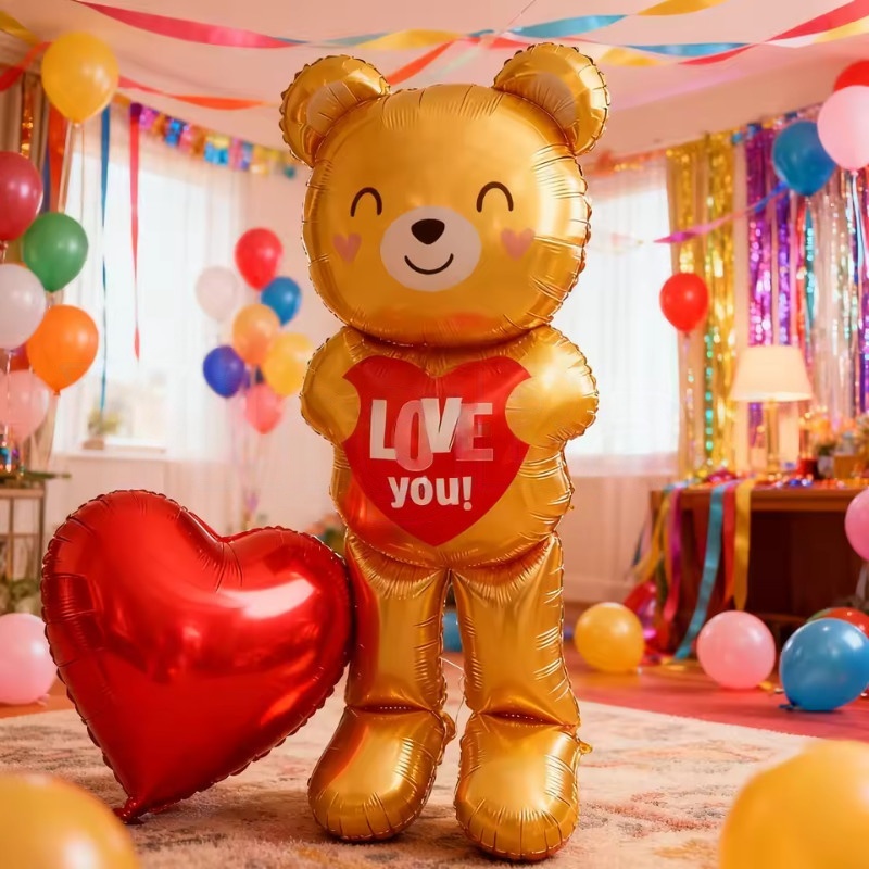 Large  60inch Standing Heart B - Confetti Balloon Set ulasan dan harga