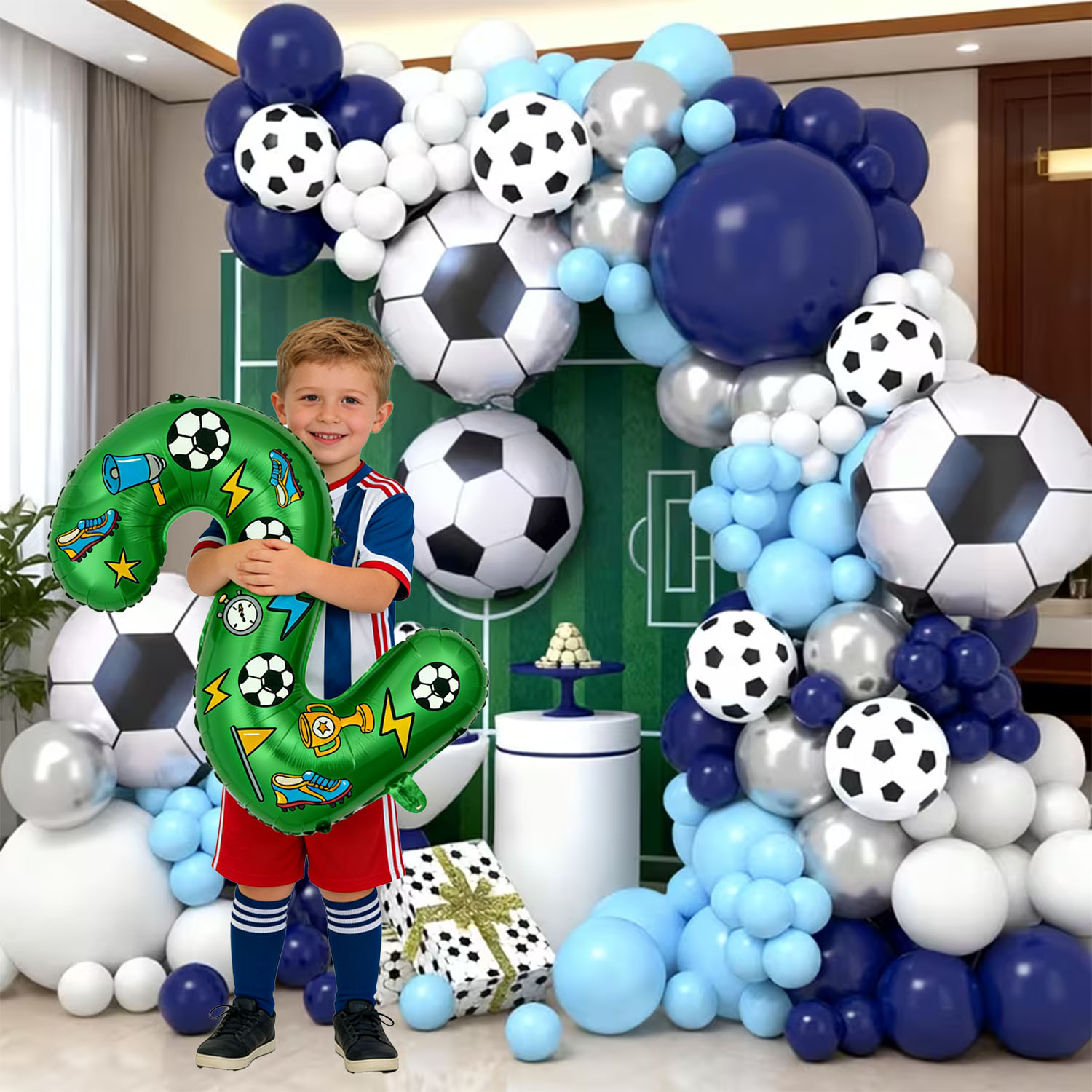 Football-themed Balloon Arch K - Wedding Day Supply Kit ulasan dan harga