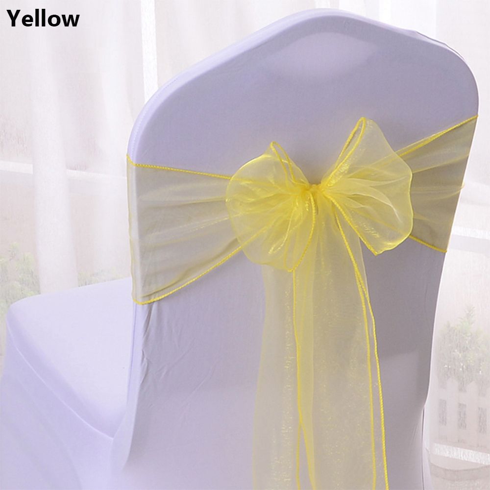 1pcs Organza Chairs Decoration - Chair Sash Organza ulasan dan harga