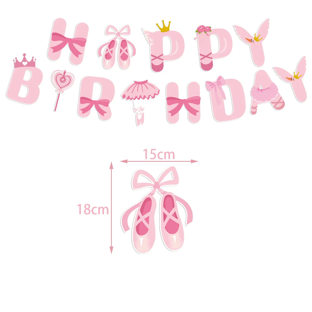 Pink Ballerina Ballet girl Hap - Confetti Balloon Set ulasan dan harga