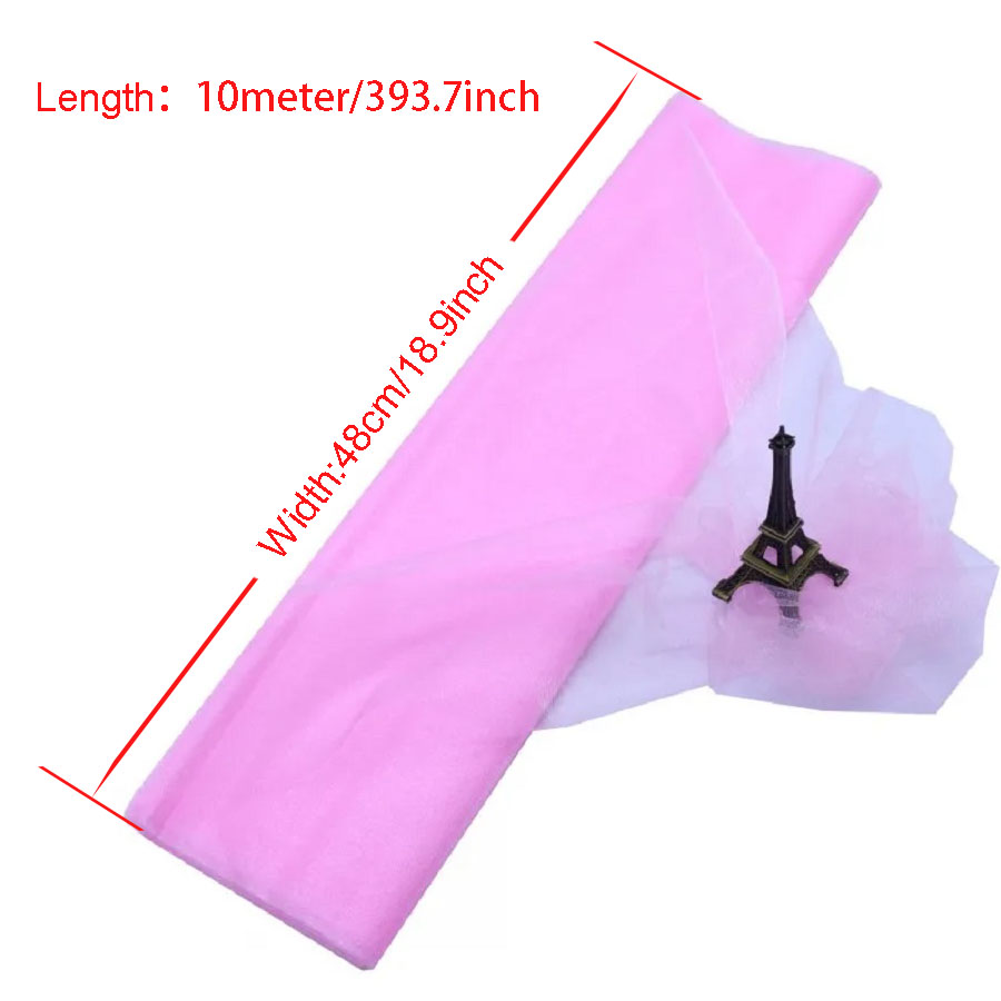 10m Wedding Decoration Tulle R - Chair Sash Organza ulasan dan harga