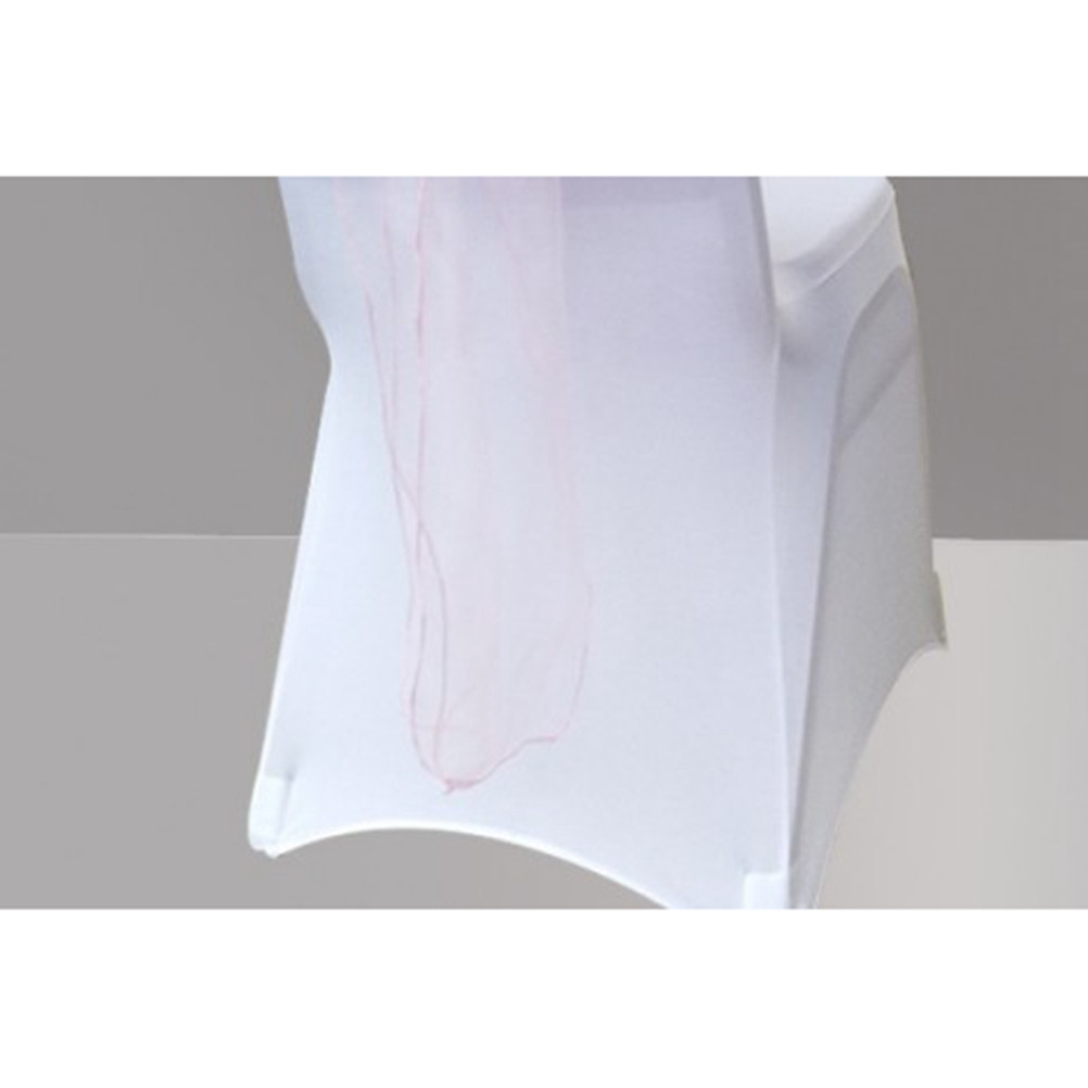 10Pcs Pink Chair Cover Sashes  - Chair Sash Organza ulasan dan harga