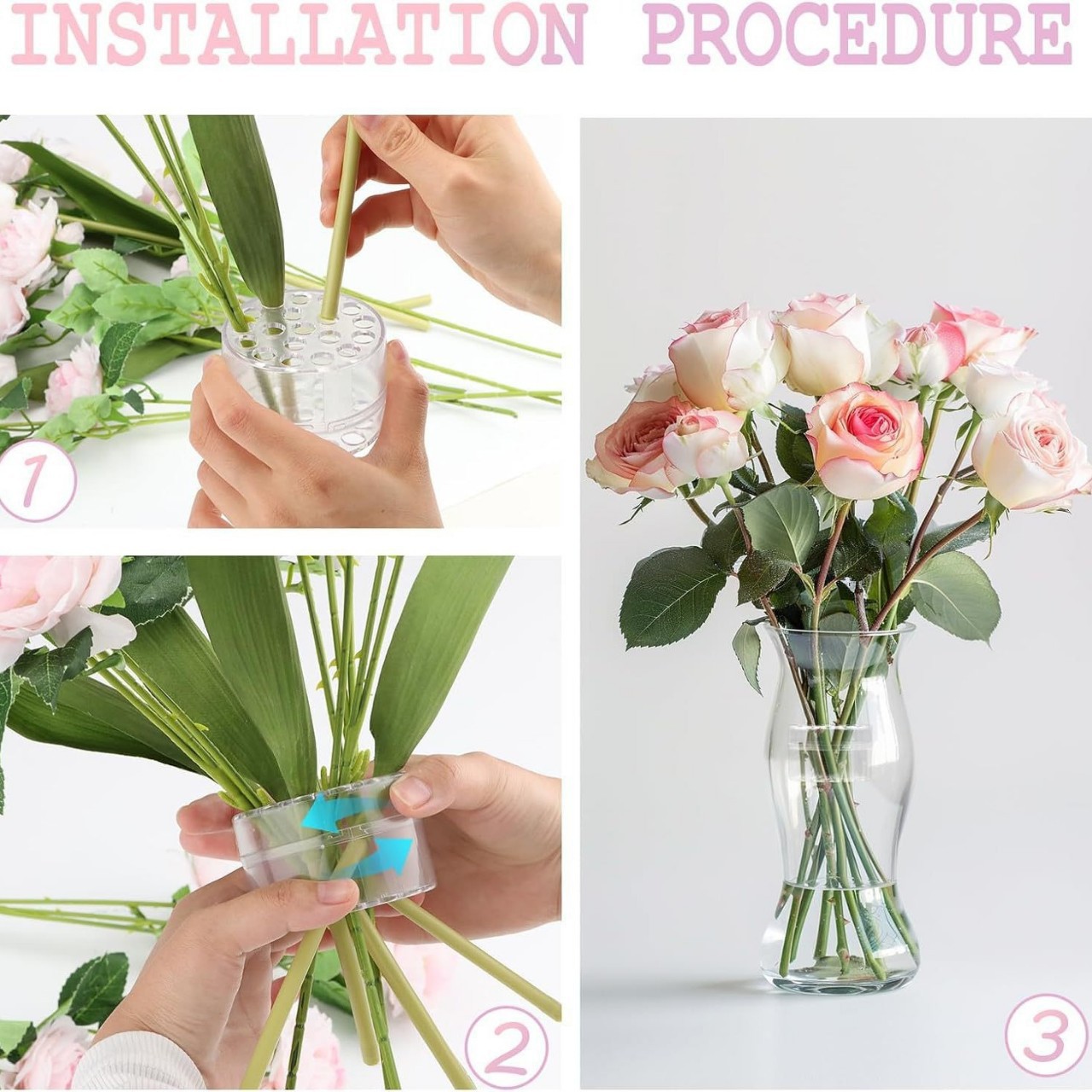 Spiral Ikebana Stem Holder for - Flower Girl Basket ulasan dan harga