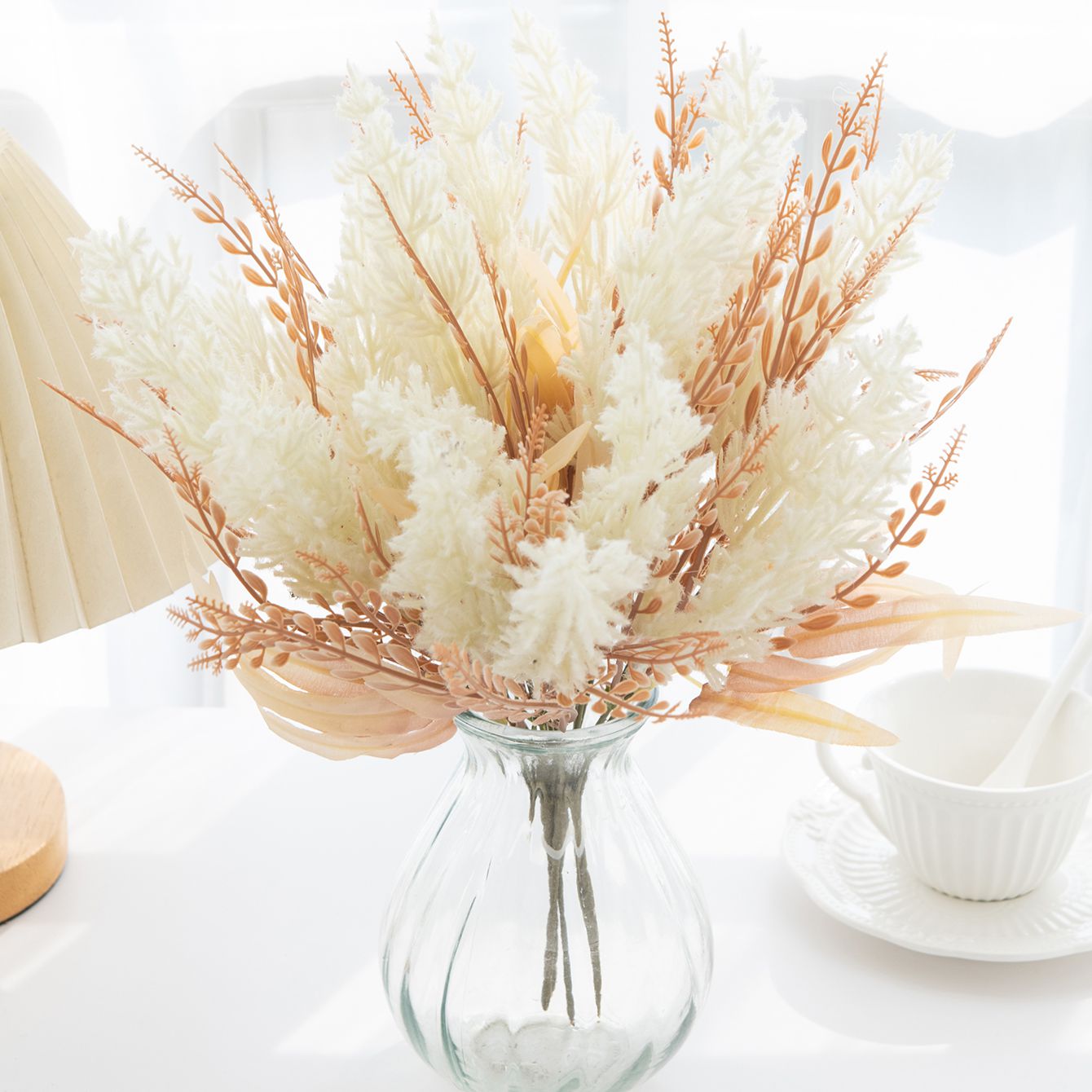 Artificial Plant Reed Festival - Flower Girl Basket ulasan dan harga