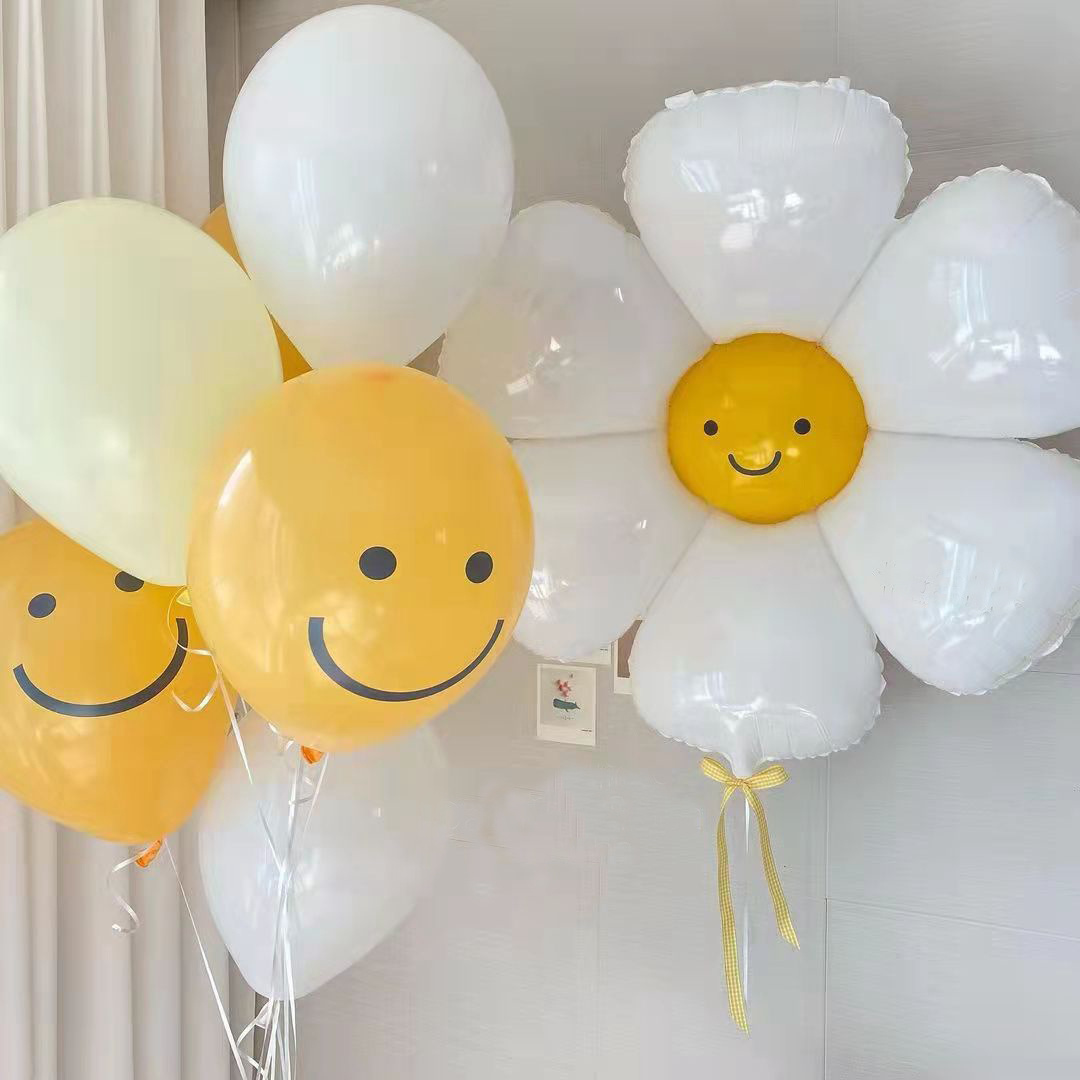 1set Resin Daisy Cake Topper M - Confetti Balloon Set ulasan dan harga