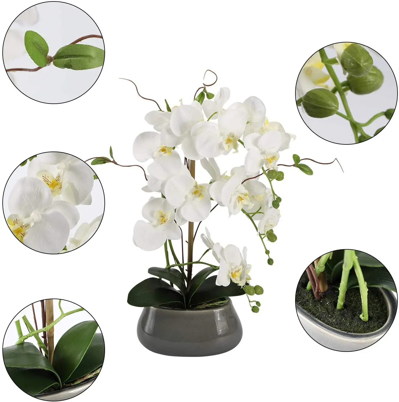 Artificial Orchid Flowers Cent - Flower Girl Basket ulasan dan harga