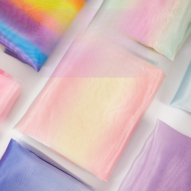 Dreamy Rainbow Gradient Organz - Wedding Backdrop Curtain ulasan dan harga