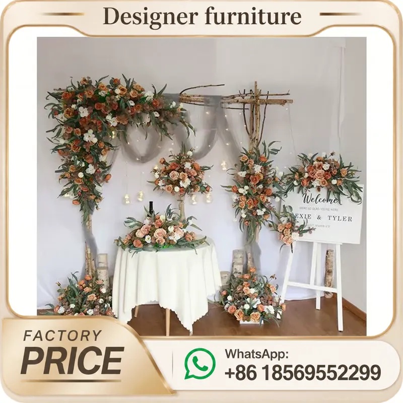 Artificial Rose Corner Flower  - Wedding Arch Flower ulasan dan harga
