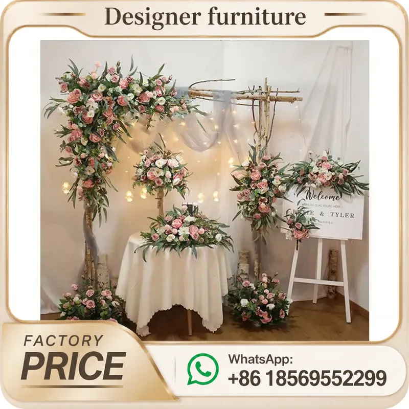 Artificial Rose Corner Flower  - Wedding Arch Flower ulasan dan harga