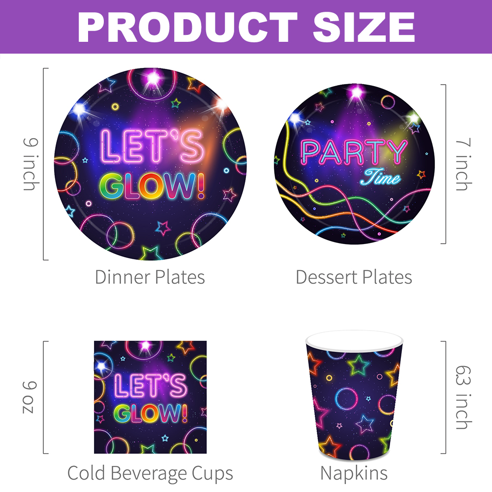 Let‘s Glow Party Tableware Cup - Confetti Balloon Set ulasan dan harga
