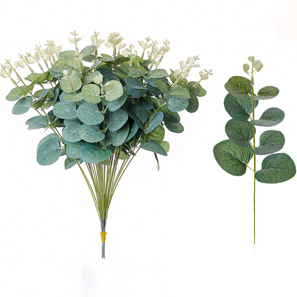 20PCS Fake Plants Silk Eucalyp - Flower Girl Basket ulasan dan harga