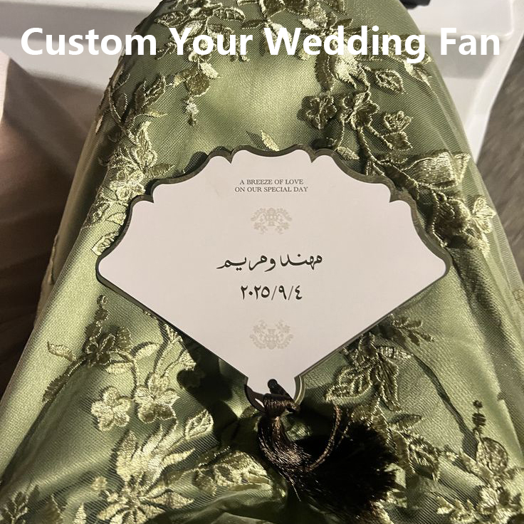 Custom Luxury Wedding Fan Pers - Wedding Supply Business ulasan dan harga