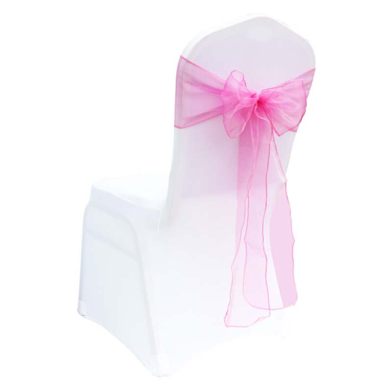 25Piece 18x275cm Wedding Organ - Chair Sash Organza ulasan dan harga