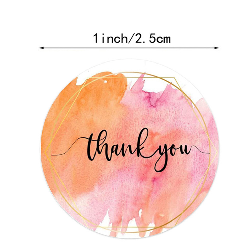100-500 Pcs Thank You Stickers - Wedding Supply Business ulasan dan harga