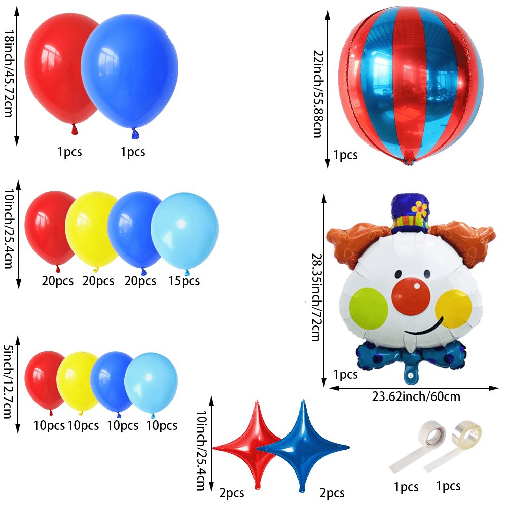Cartoon Clown Garland Arch Kit - Wedding Day Supply Kit ulasan dan harga