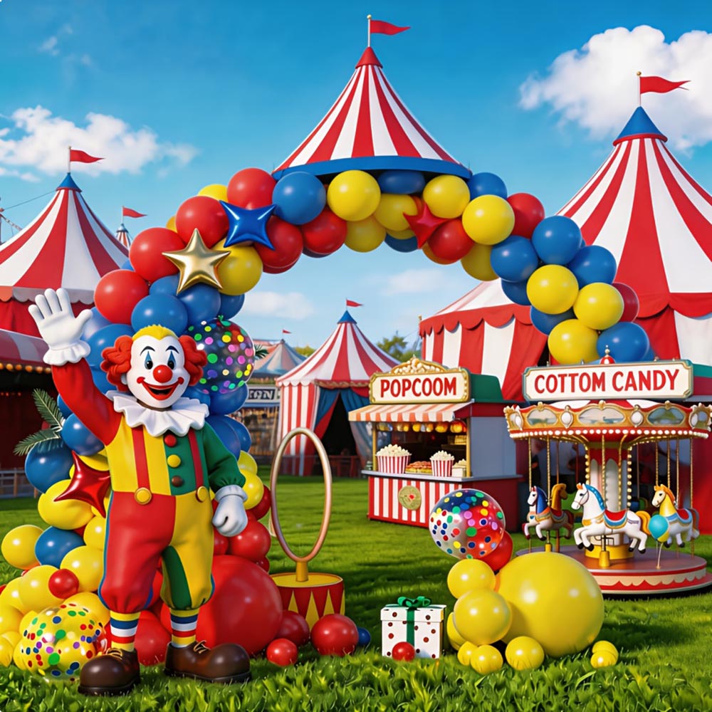Cartoon Clown Garland Arch Kit - Wedding Day Supply Kit ulasan dan harga