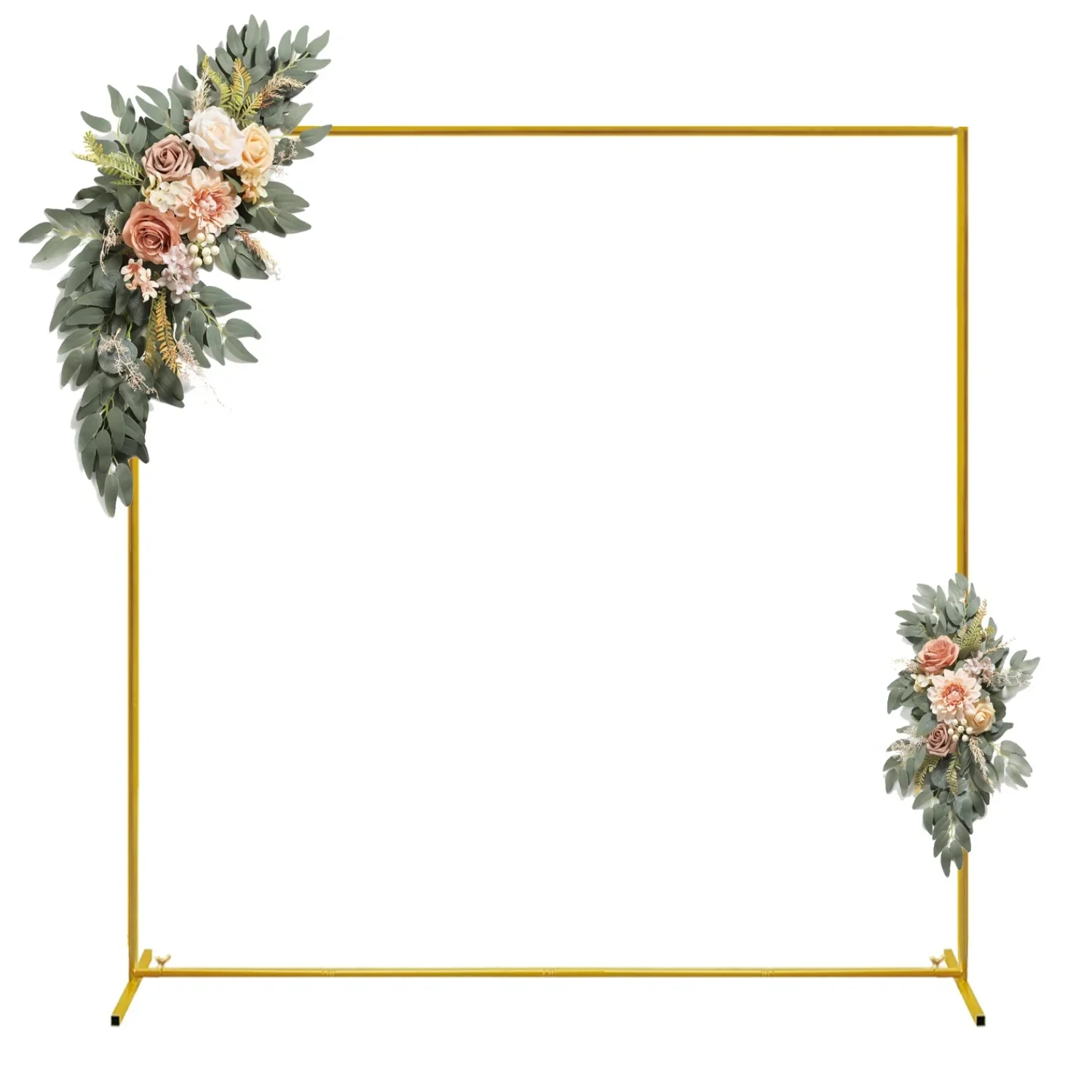 Gold Wedding Arches Square Bac - Wedding Balloon Arch ulasan dan harga