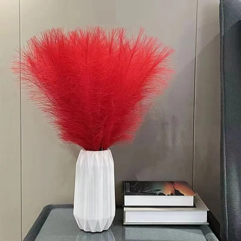 10PCS Artificial Pompous Grass - Flower Girl Basket ulasan dan harga