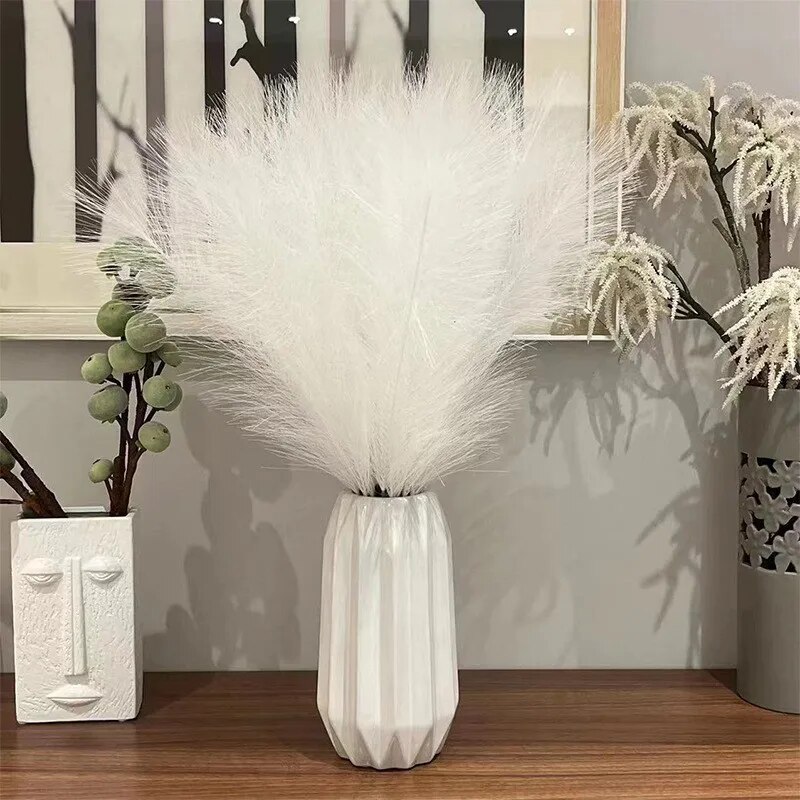 10PCS Artificial Pompous Grass - Flower Girl Basket ulasan dan harga